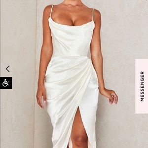 House of CB Reva Dress in Ivory- Medium